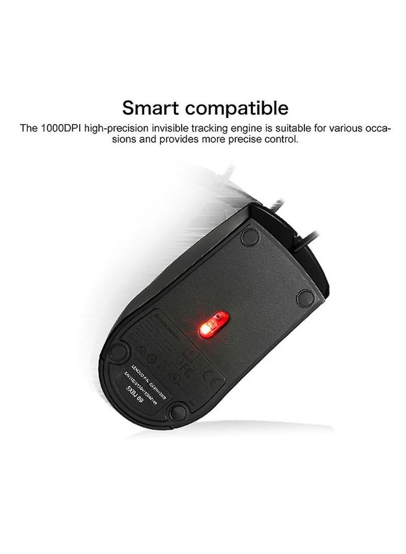Lenovo M120 Pro Wired Optical Mouse - Black - Image 4