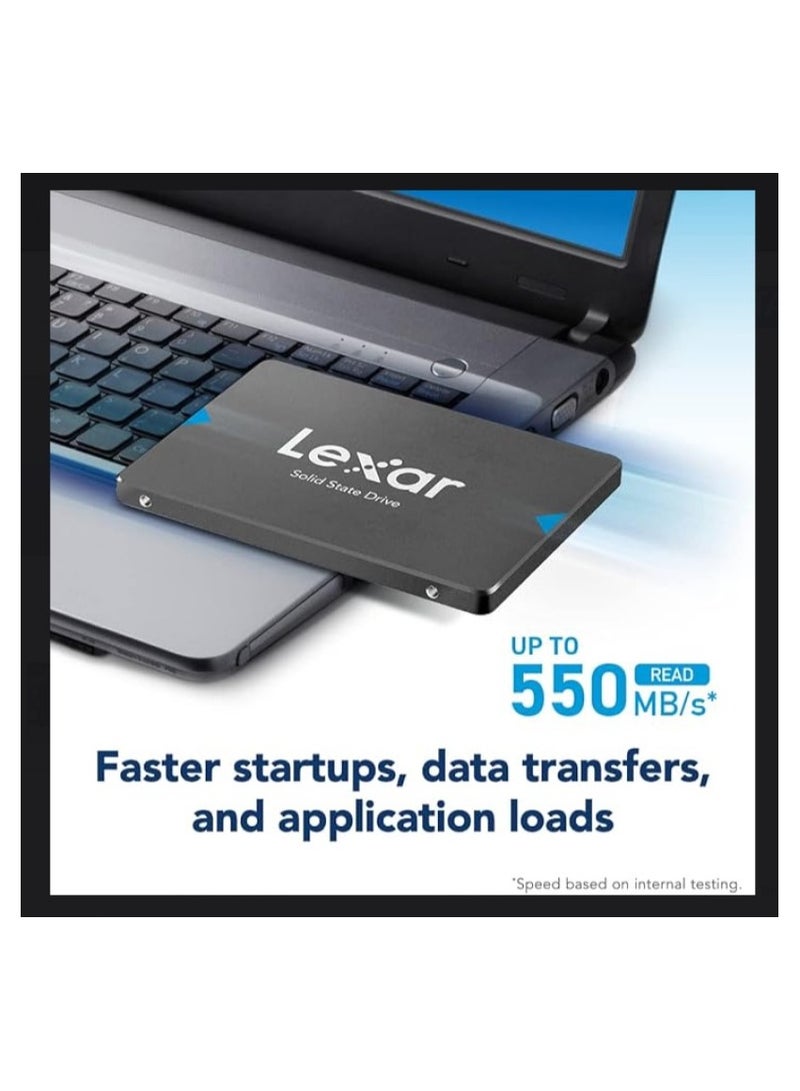 Lexar NS100 2.5” SATA (6Gb/s) Solid-State Drive, Up to 550MB/s Read and 500 MB/s Write 1 TB  - Image 4