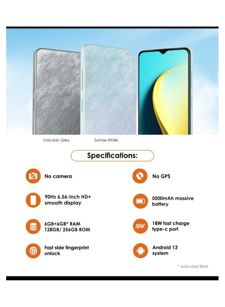 benco V91s Plus Dual SIM Sunrise White 6GB RAM 128GB 4G LTE No Camera and No GPS - Middle East Version  - Image 2