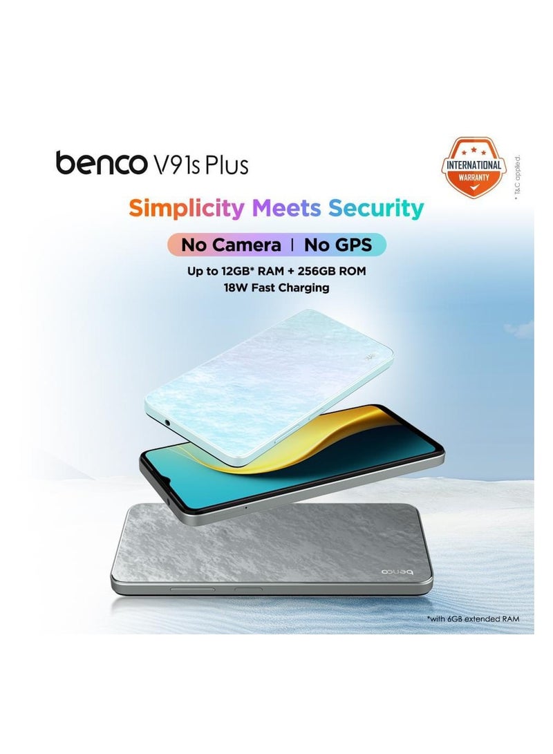 بينكو V91s بلس ثنائي الشريحة أبيض شروق الشمس 6 جيجابايت رام 128 جيجابايت 4G LTE بدون كاميرا وبدون GPS - النسخة الشرق أوسطية - Image 5