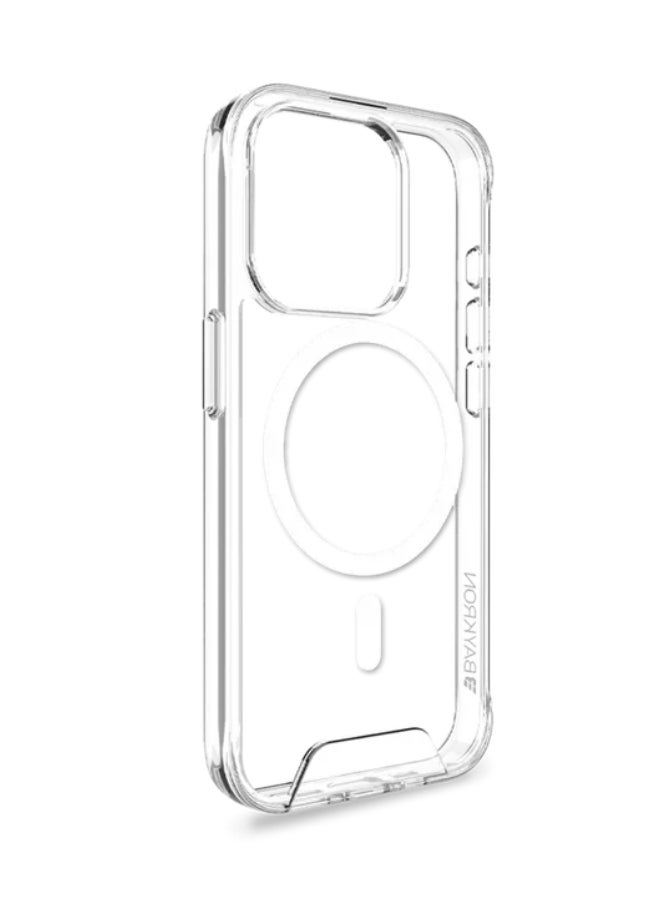 Baykron Smart Slim Bumper Case for iPhone 15 Pro Clear Transparent - Image 2