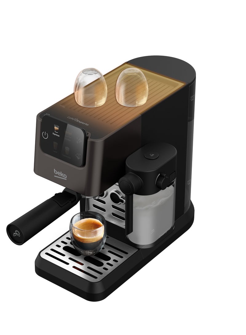 بيكو Manual Espresso Machine (20 Bar) - Milk Frother - Touch Screen - 1.1 L 1628 W CEP 5464 DX Dark Stainless Steel  - Image 4