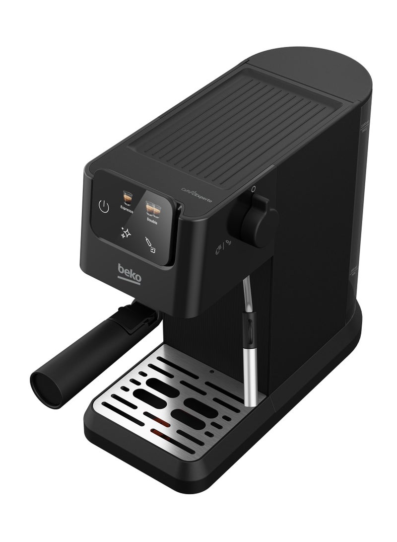 بيكو - Manual Espresso Machine (15 Bar) - Touch Screen - Milk Frother - 1100 ml 1628 W CEP 5302 B Black - Image 1