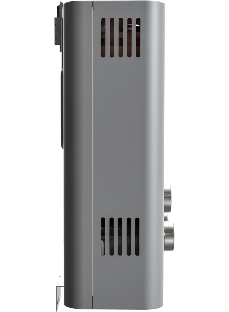 مديا Gas Heater Capacity 6 L - Natural gas - Without Chimney - Complete Safety - X-Battery Type C Module - Summer/Winter Switch Knob - MGWH06-12MZNEG(S) Grey  - Image 3
