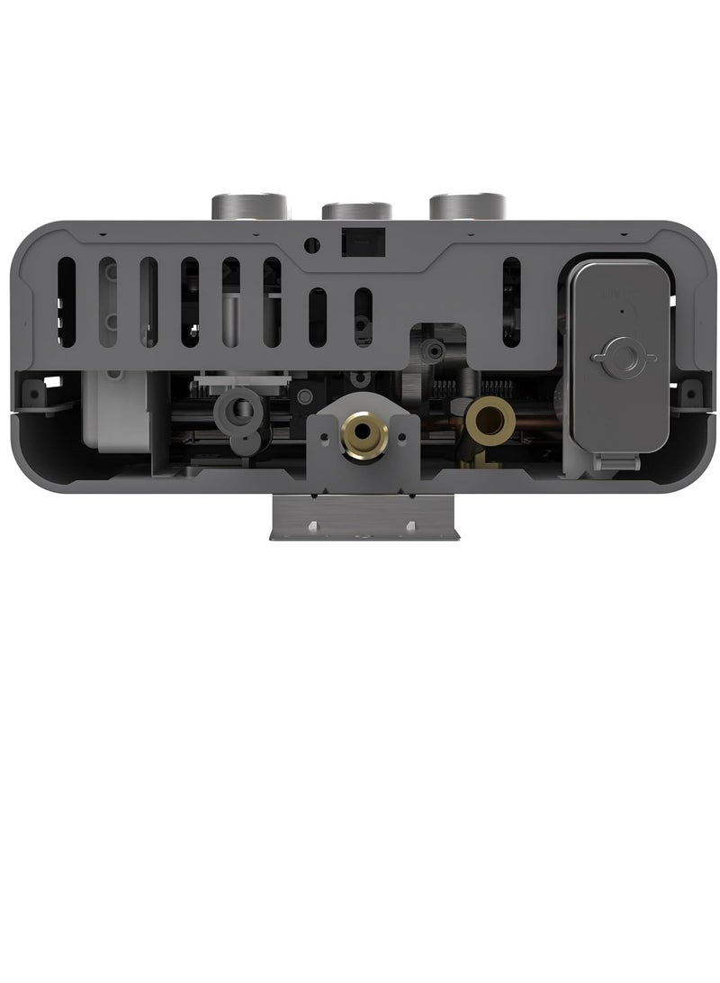 مديا - Gas Heater Capacity 6 L - Natural gas - Without Chimney - Complete Safety - X-Battery Type C Module - Summer/Winter Switch Knob - MGWH06-12MZNEG(S) Grey - Image 1