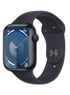 Apple Watch Series 9 GPS 45mm Midnight Aluminium Case with Midnight Sport Band  ML Blue  - Image 1