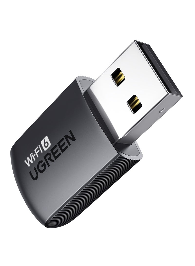 Ugreen - AX900 USB WiFi Adapter Wireless WiFi 6 Dongle for PC Network Adapter for Desktop 2.4Ghz & 5Ghz Dual Band Stable and Longer Distance Connection Compatible With Windows 11/10 Linux Black - Image 1