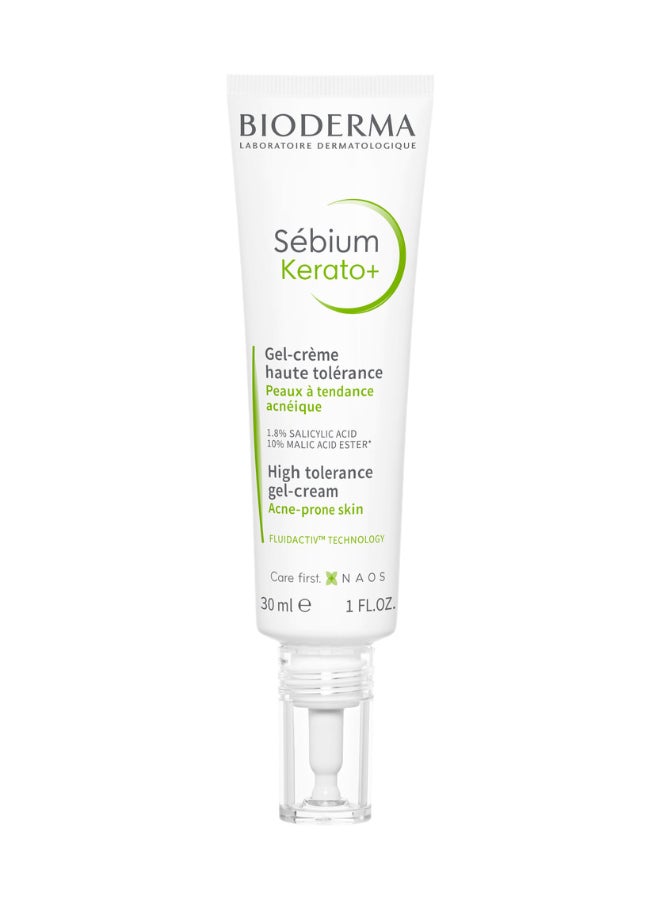 Bioderma Sebium Kerato + Gel-Creaam For Acne-Prone Skin 30ml 