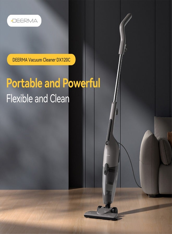 Dynamic Clean Vacuum 2-in-1 Handheld & Stick Cleaner with 16000Pa Ultra Suction, Low-Noise Operation and 3 Versatile Brushes 600 W DX120C Gray - pnsku/N70141442V/45/_/1736423225/fc7fde10-8aa5-47ed-be5a-03c3e00d583f