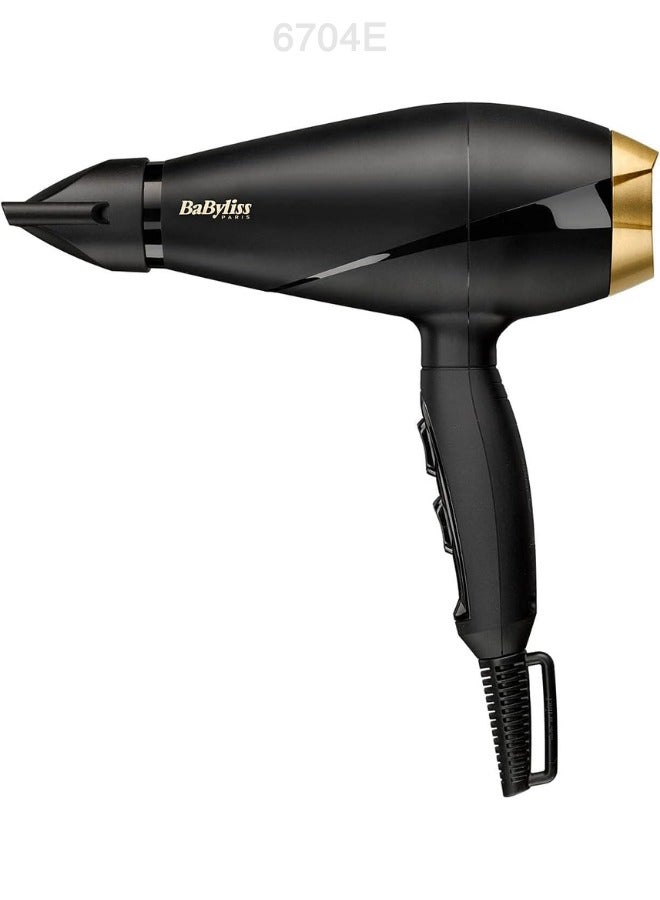 babyliss Power Pro 2000 Hair Dryer, 2000 Watt - 6704E with 5 Years Warranty Black  - Image 1