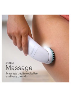 براون Silk-Epil 7, Wide Head, Smart Lights, 40 Microgrip Tweezer, Wet And Dry, Cordless White  - Image 5