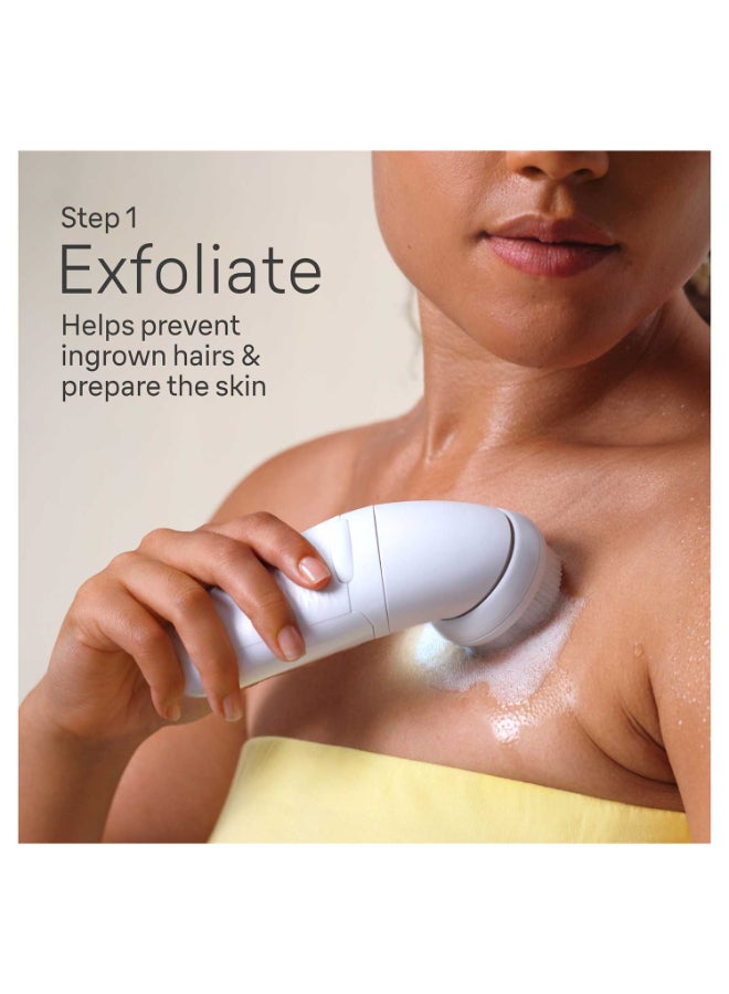 براون Silk-Epil 7, Wide Head, Smart Lights, 40 Microgrip Tweezer, Wet And Dry, Cordless White  - Image 4