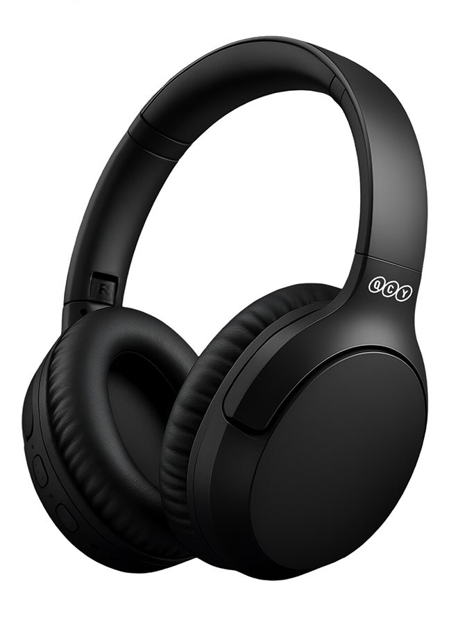 كيو سي واي - H2 Pro Wireless Over-Ear Headphones,43dB hybrid Active Noice Cancellation,BASS Mode Enhanced Music Experience,Bluetooth 5.3 Connection,Long Battery, Low Latency for Gaming & Stylish Design Midnight Black - Image 1