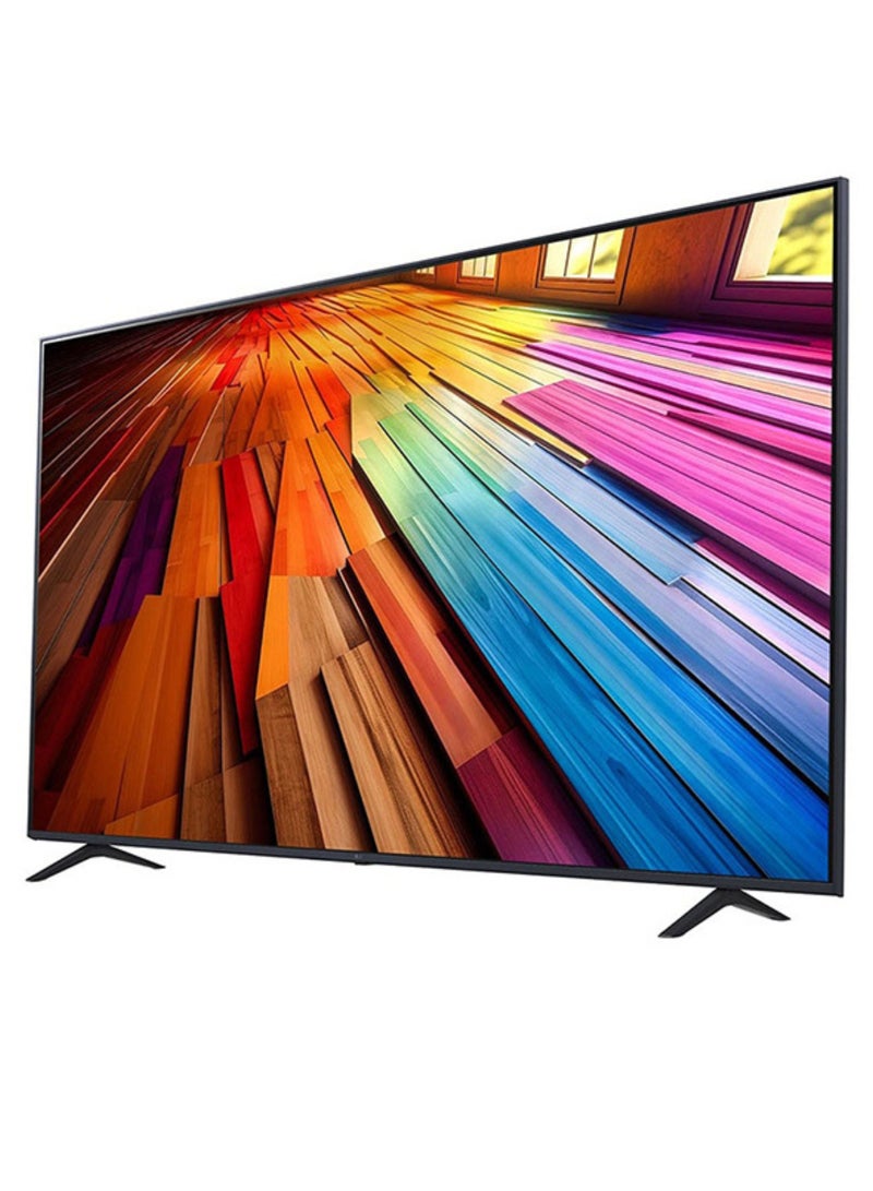 إل جي 86 Inch 4K LED HDR 10 Smart TV | WebOS24 | H AI Sound Pro | AI Sound Pro (Virtual 9.1.2 Up-mix) | Magic Remote included | UT80 series | (2024) - 86UT80006LB Black - Image 3