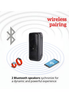 AFRA Party Speaker, 100 Watts, 12.76kg, 4500Ma Battery, Side Handle and Wheels, With Remote Control, 2 Years Warranty AF-100PSBK Black  - Image 4