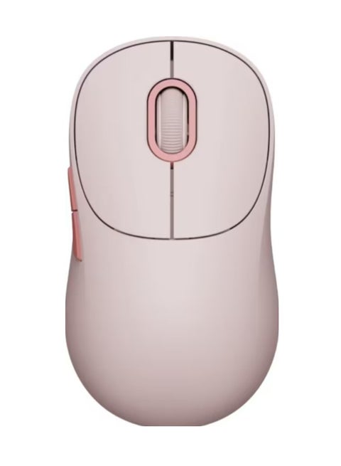 Wireless Mouse 3 | TTC silent keys | Dual 2.4GHz and Bluetooth modes pairing with up to 3 devices | PixArt 1200DPI precision sensor | Pink