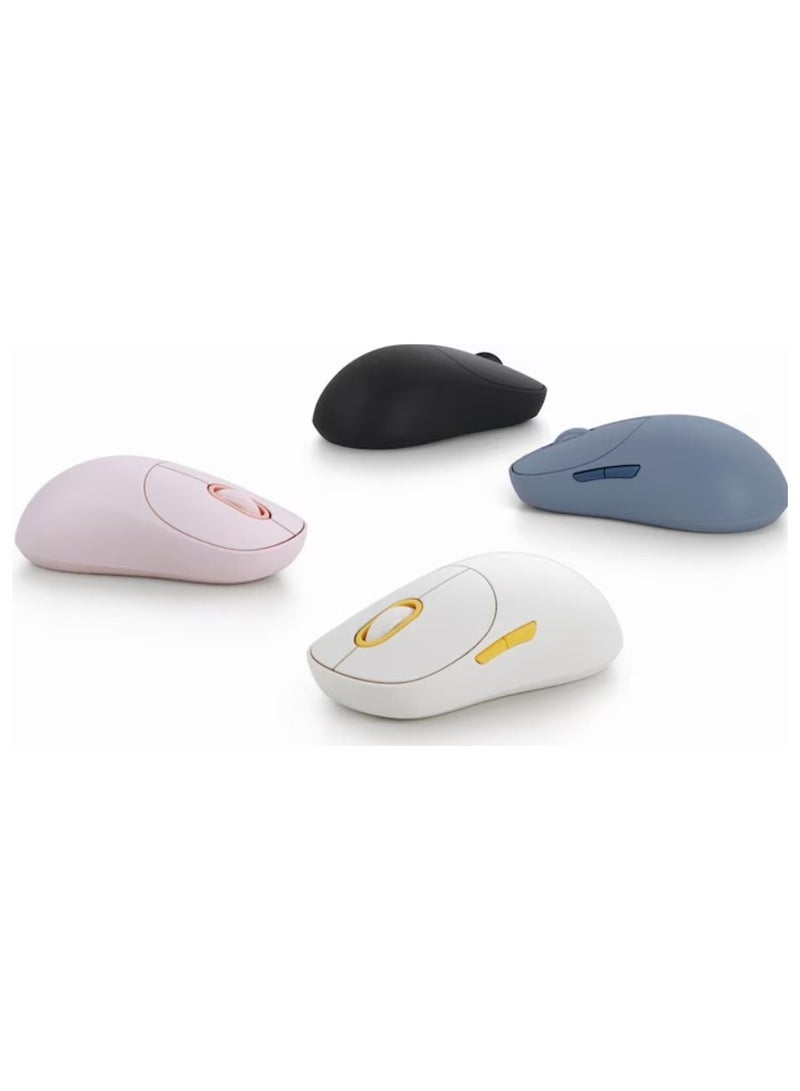 Wireless Mouse 3 | TTC silent keys | Dual 2.4GHz and Bluetooth modes pairing with up to 3 devices | PixArt 1200DPI precision sensor | Pink