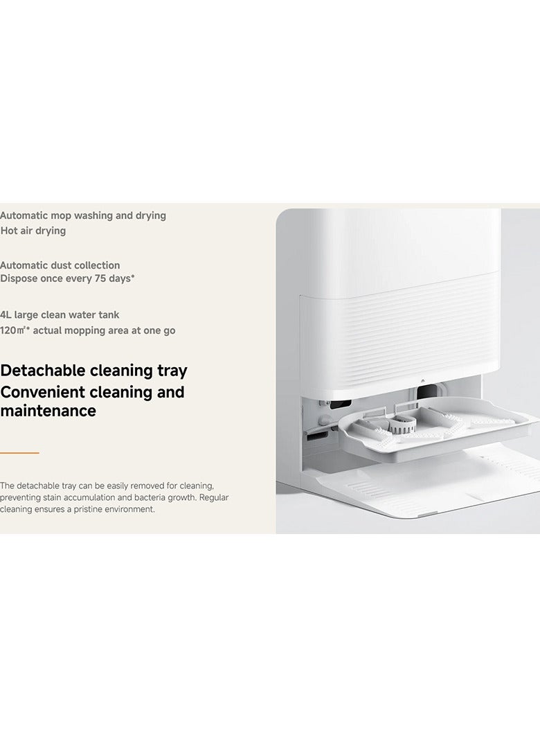 Xiaomi - Mi Robot Vacuum X20 Pro – Ultra-Powerful 7000Pa Suction with Smart LDS Navigation & Mopping (BHR8872EN) – 55 W BHR8872EN White - Image 1