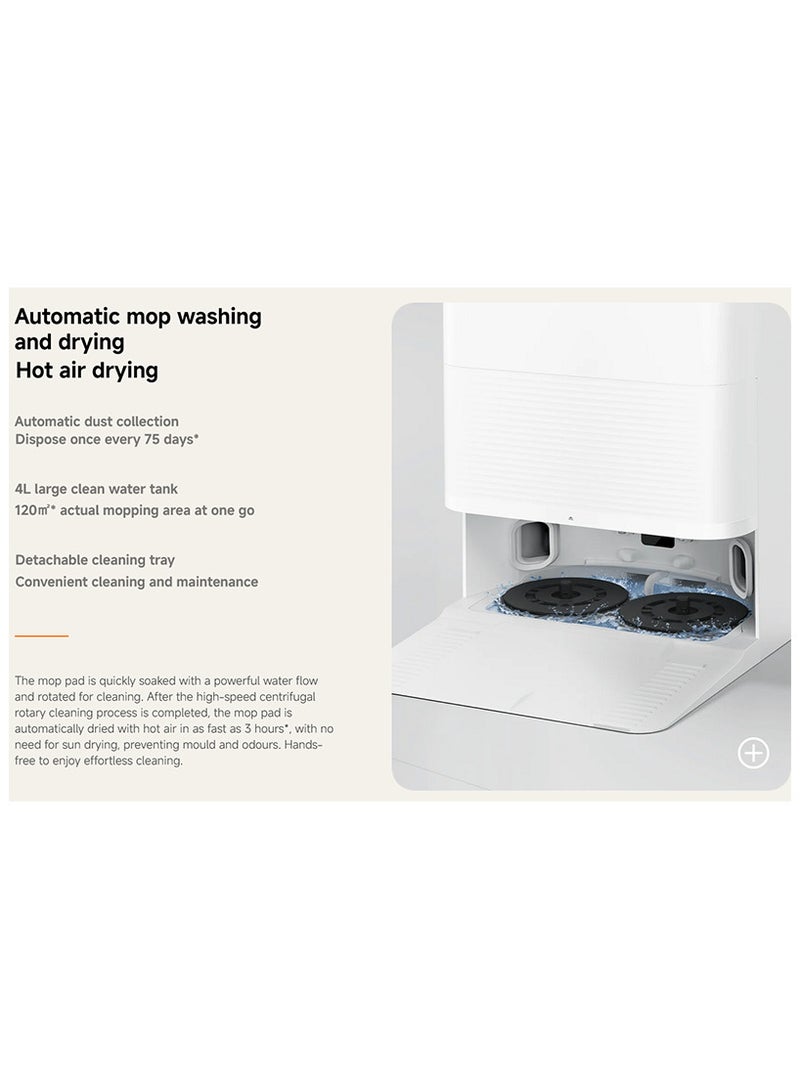 Xiaomi - Mi Robot Vacuum X20 Pro – Ultra-Powerful 7000Pa Suction with Smart LDS Navigation & Mopping (BHR8872EN) – 55 W BHR8872EN White - Image 1