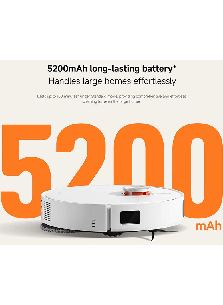 Xiaomi - Mi Robot Vacuum X20 Pro – Ultra-Powerful 7000Pa Suction with Smart LDS Navigation & Mopping (BHR8872EN) – 55 W BHR8872EN White - Image 1