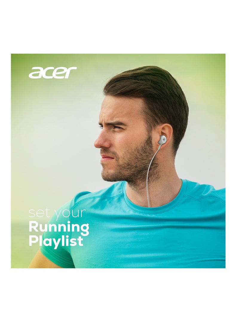 Acer Wired stereo Type-C headphone, Pure Bass, Tangle Free, Comfy wear compatible for iPhone 16/15 series Samsung S24/23 ultra-series, White White - Image 3