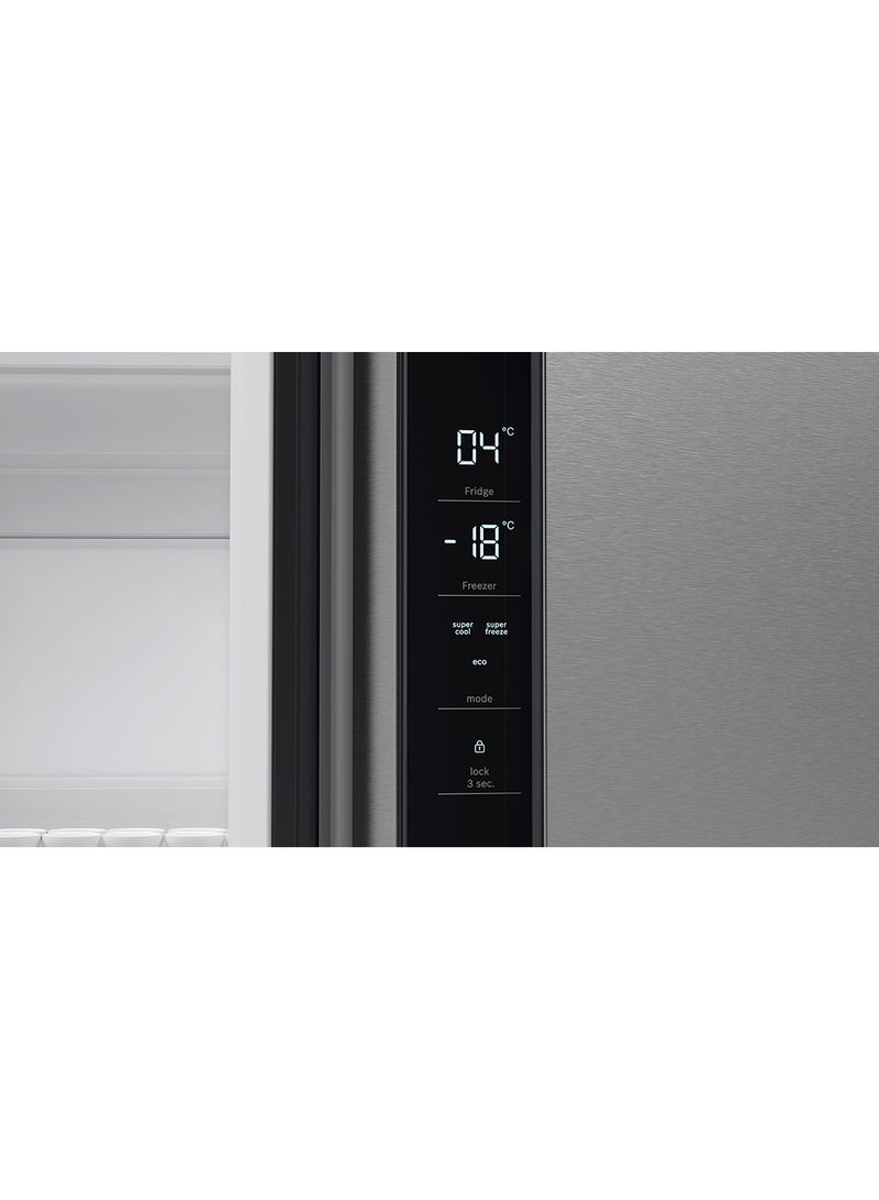 BOSCH - Series 4 French Door Bottom Freezer, VitaFresh Plus Multi Door 183 x 90.5 cm KFN96VPEAG Brushed Steel Anti-Fingerprint - Image 1