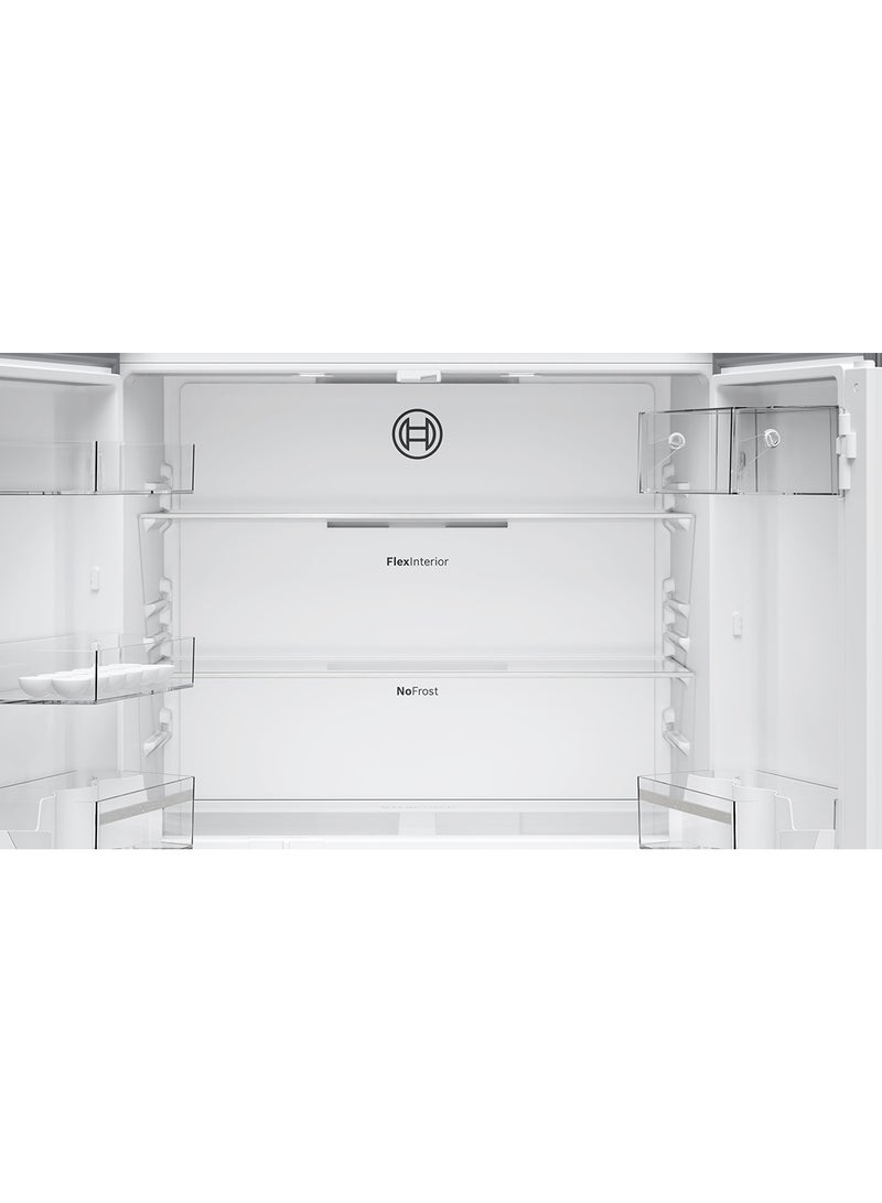 BOSCH - Series 4 French Door Bottom Freezer, VitaFresh Plus Multi Door 183 x 90.5 cm KFN96VPEAG Brushed Steel Anti-Fingerprint - Image 1