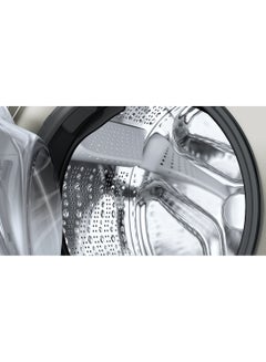 بوش Series 8 Free-Standing Washing Machine, Front loader 10 kg , Home Connect-iService Remote, Remote Monitoring and Control, EcoSilence Drive, 1600 RPM WGB2560XGC Silver Inox  - Image 3