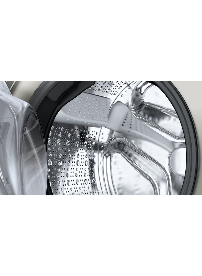 BOSCH Series 8 Free-Standing Washing Machine, Front loader 10 kg , Home Connect-iService Remote, Remote Monitoring and Control, EcoSilence Drive, 1600 RPM WGB2560XGC Silver Inox  - Image 3