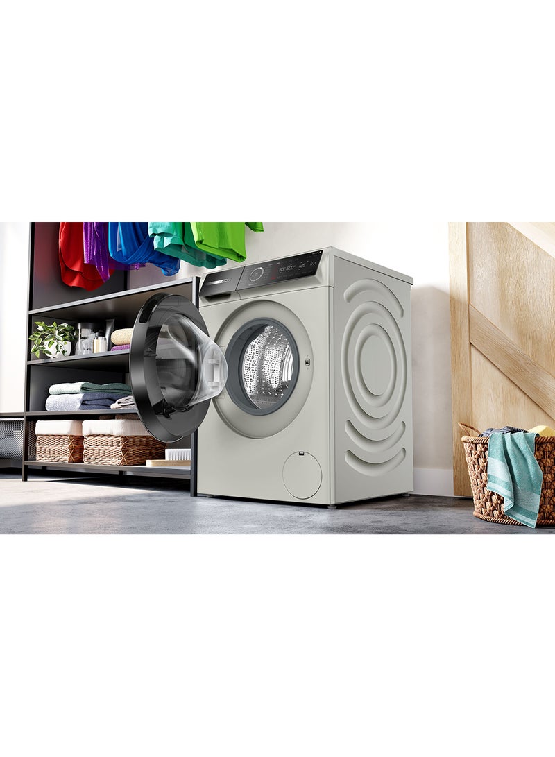 BOSCH Series 8 Free-Standing Washing Machine, Front loader 10 kg , Home Connect-iService Remote, Remote Monitoring and Control, EcoSilence Drive, 1600 RPM WGB2560XGC Silver Inox  - Image 4
