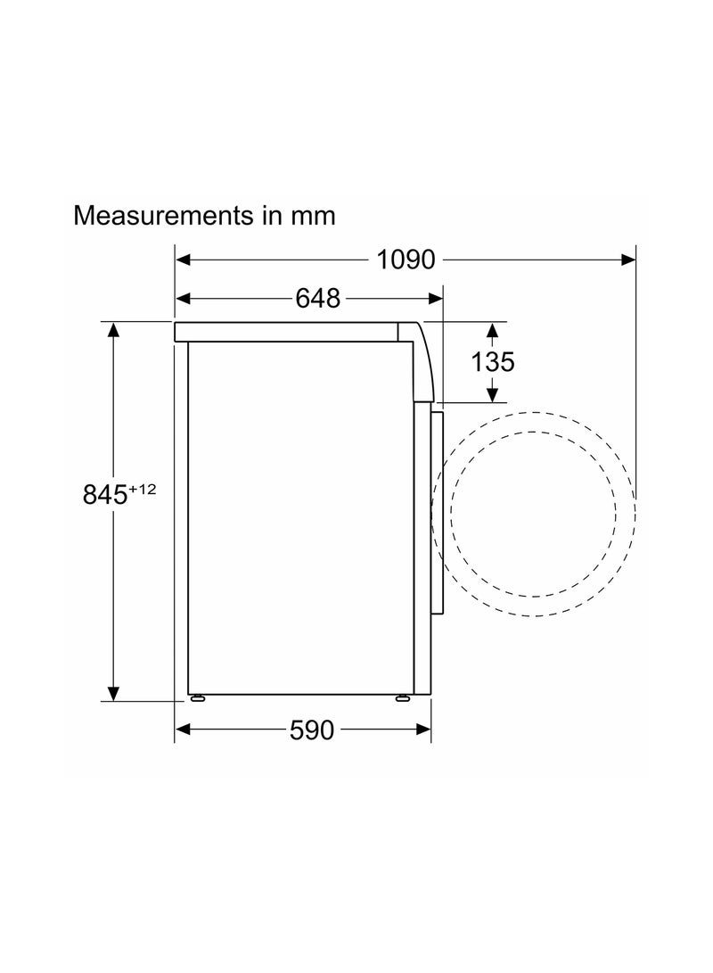 Series 8 Free-Standing Washing Machine, Front loader 10 kg , Home Connect-iService Remote, Remote Monitoring and Control, EcoSilence Drive, 1600 RPM WGB2560XGC Silver Inox