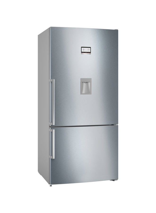 BOSCH - Series 6, Free-Standing Fridge With Freezer At Bottom, 186 x 86 cm, No Frost, KGD86AI31M Brushed Steel Anti-Fingerprint - Image 1