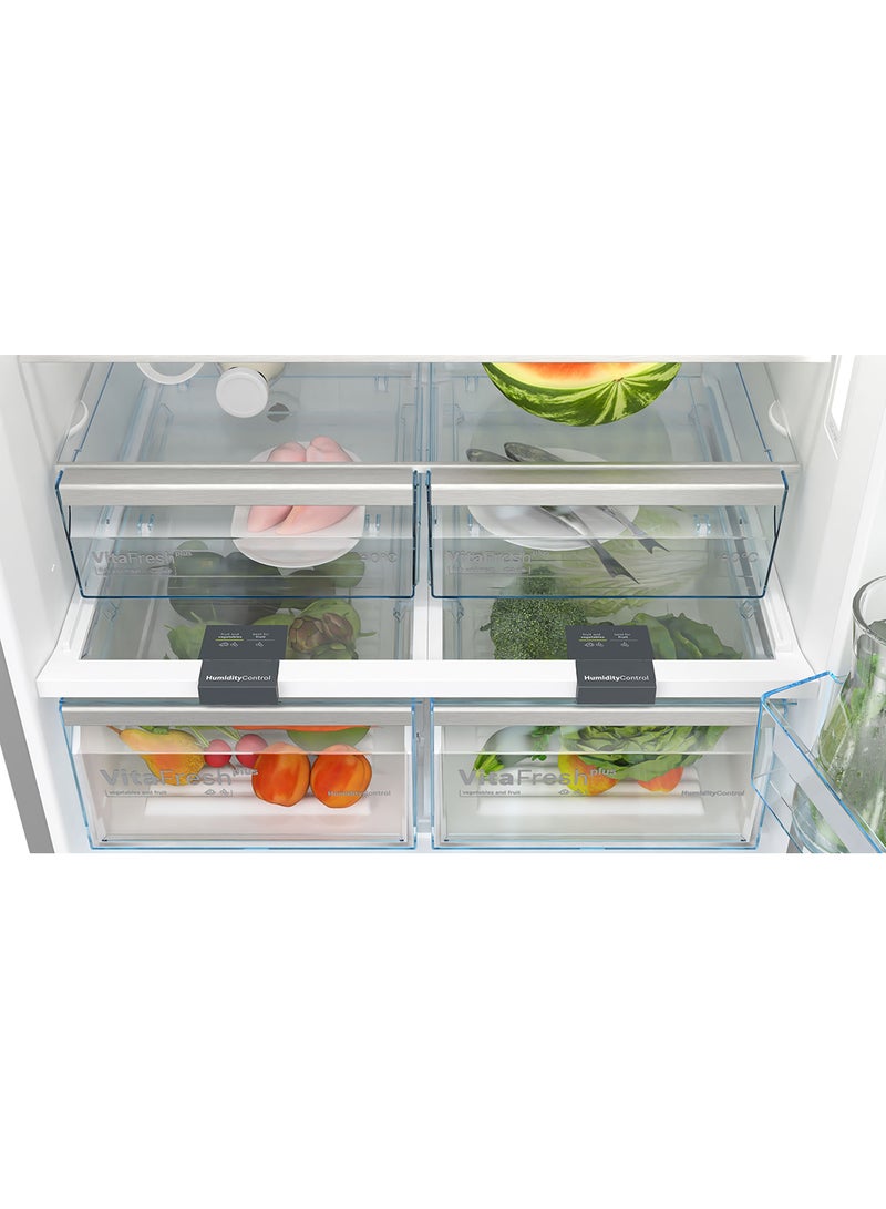BOSCH - Series 6, Free-Standing Fridge With Freezer At Bottom, 186 x 86 cm, No Frost, KGD86AI31M Brushed Steel Anti-Fingerprint - Image 1