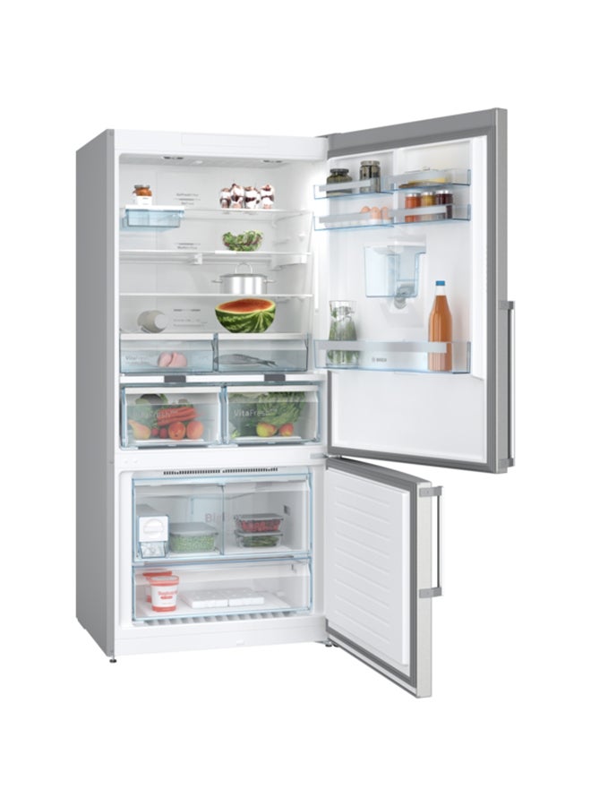 BOSCH - Series 6, Free-Standing Fridge With Freezer At Bottom, 186 x 86 cm, No Frost, KGD86AI31M Brushed Steel Anti-Fingerprint - Image 1