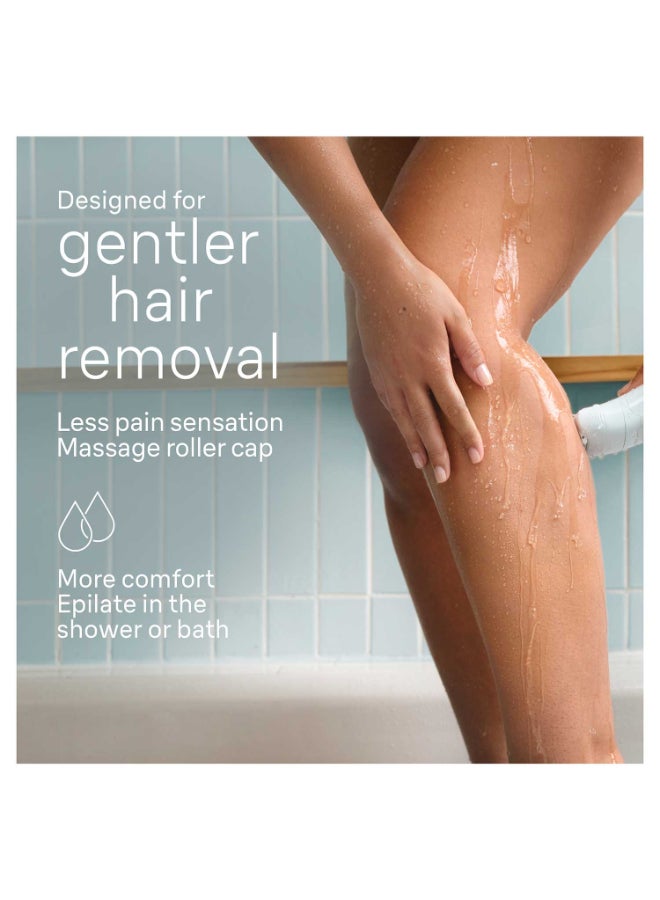 براون سيلك-إيبيل 5 سكين سبا 5-230 جهاز إزالة الشعر الرطب والجاف، رأس حلاقة، مشذب بيكيني، مشط مشذب، ضوء ذكي، فرشاة تنظيف، حقيبة. + 9 إضافية - Image 5