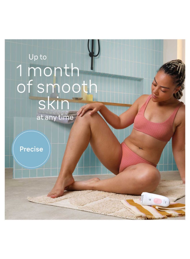 براون سيلك-إيبيل 5 سكين سبا 5-230 جهاز إزالة الشعر الرطب والجاف، رأس حلاقة، مشذب بيكيني، مشط مشذب، ضوء ذكي، فرشاة تنظيف، حقيبة. + 9 إضافية - Image 3