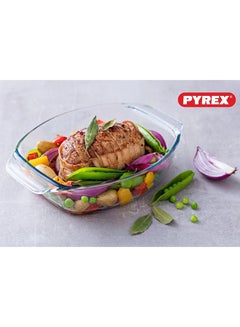 PYREX Pyrex Irresistible Oval Roaster 2.8L - Versatile Borosilicate Glass Kitchen Essential Clear  - Image 4