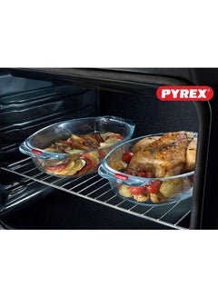 PYREX Pyrex Irresistible Oval Roaster 2.8L - Versatile Borosilicate Glass Kitchen Essential Clear  - Image 5