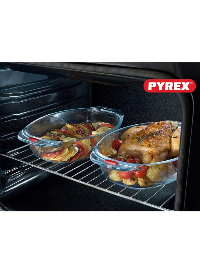 PYREX Pyrex Irresistible Oval Roaster 2.8L - Versatile Borosilicate Glass Kitchen Essential Clear  - Image 5