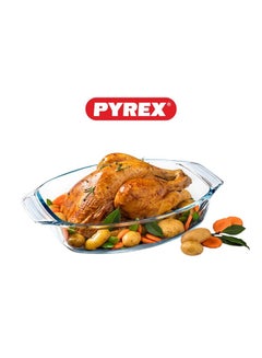 PYREX Pyrex Irresistible Oval Roaster 2.8L - Versatile Borosilicate Glass Kitchen Essential Clear  - Image 3