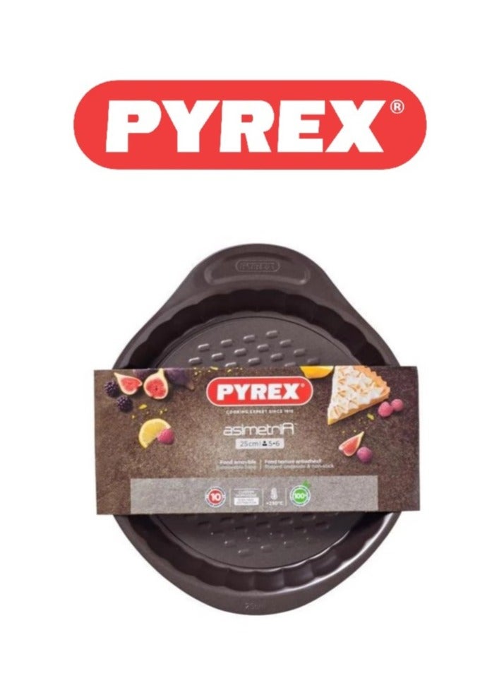 PYREX Pyrex Asimetria Flan Pan Loose Base 25cm AS25BQ0 - Durable, Easy Release, Optimal Grip, Elegant Design - Image 1