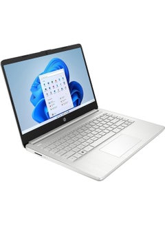 HP 14s (Upgraded Version) Laptop With 14 Diagonal FHD Anti-Glare Touch Screen Display - Intel Core i3-1215U Processor/8GB RAM/1TB SSD/Intel UHD Graphics/Windows 11 English/Arabic Natural Silver  - Image 2
