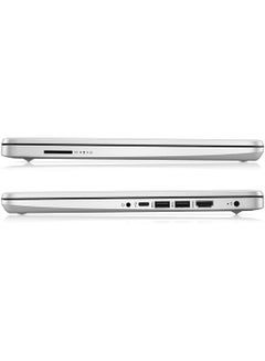 HP 14s (Upgraded Version) Laptop With 14 Diagonal FHD Anti-Glare Touch Screen Display - Intel Core i3-1215U Processor/8GB RAM/1TB SSD/Intel UHD Graphics/Windows 11 English/Arabic Natural Silver  - Image 4
