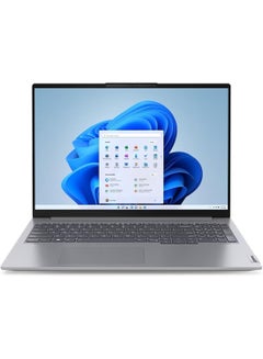 Thinkbook 16 G6 IRL (Upgraded Version) Laptop With 16-Inch WUXGA IPS Anti-glare Touch Screen Display, Intel Core i7-13700H Processor/16GB RAM/512GB SSD/Intel Iris Xe Graphics/Windows 11 English/Arabic Arctic Grey