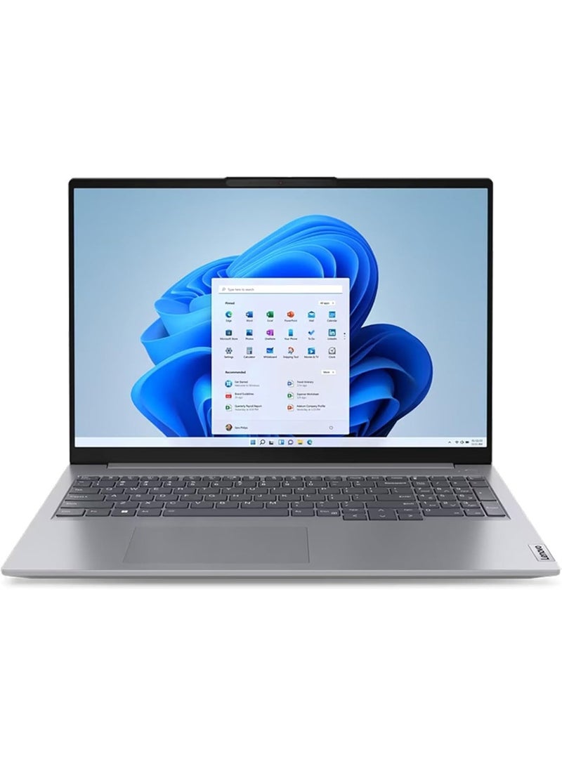 Lenovo - Thinkbook 16 G6 IRL (Upgraded Version) Laptop With 16-Inch WUXGA IPS Anti-glare Touch Screen Display, Intel Core i7-13700H Processor/16GB RAM/512GB SSD/Intel Iris Xe Graphics/Windows 11 English/Arabic Arctic Grey - Image 1