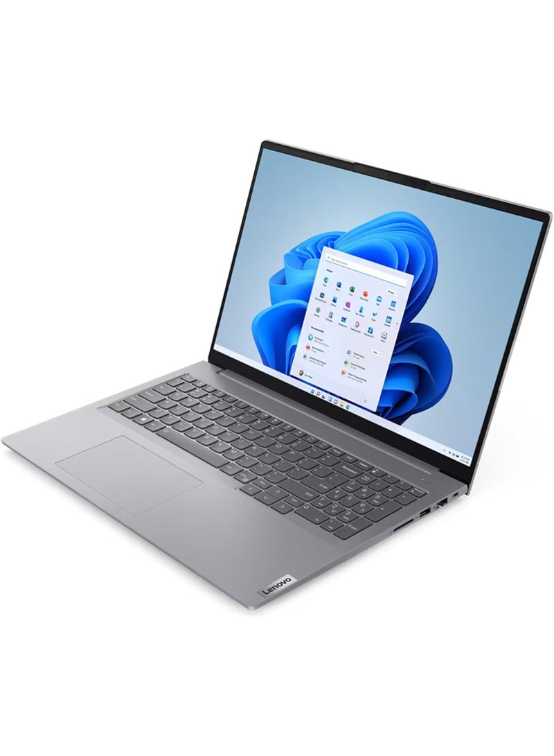 Lenovo - Thinkbook 16 G6 IRL (Upgraded Version) Laptop With 16-Inch WUXGA IPS Anti-glare Touch Screen Display, Intel Core i7-13700H Processor/16GB RAM/512GB SSD/Intel Iris Xe Graphics/Windows 11 English/Arabic Arctic Grey - Image 1