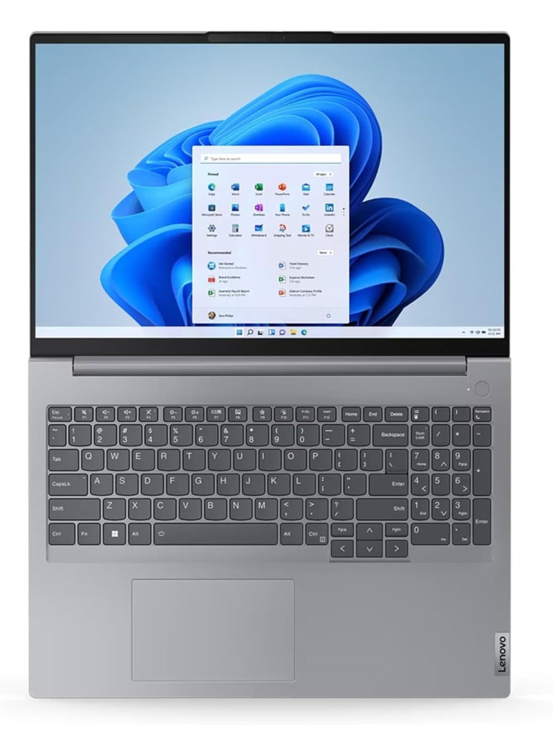 Lenovo - Thinkbook 16 G6 IRL (Upgraded Version) Laptop With 16-Inch WUXGA IPS Anti-glare Touch Screen Display, Intel Core i7-13700H Processor/16GB RAM/512GB SSD/Intel Iris Xe Graphics/Windows 11 English/Arabic Arctic Grey - Image 1