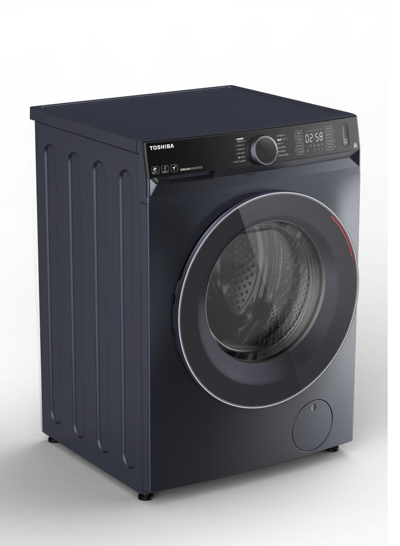 توشيبا Toshiba Washing Machine Automatic, Ultra Fine Bubbles, The Great Waves, Steam, Wi-Fi 12Kg Washer + 8 Kg Dryer, Origin Inverter - TWD-BM130GF4EG(MK) Grey - Image 2
