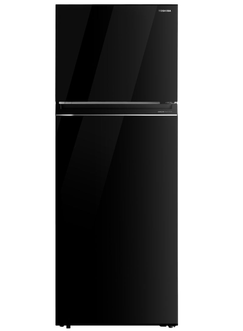 Toshiba Fridge 463 Liter Inverter Black Glass Door GR-RT624WE-PGN(22) Black  - Image 1