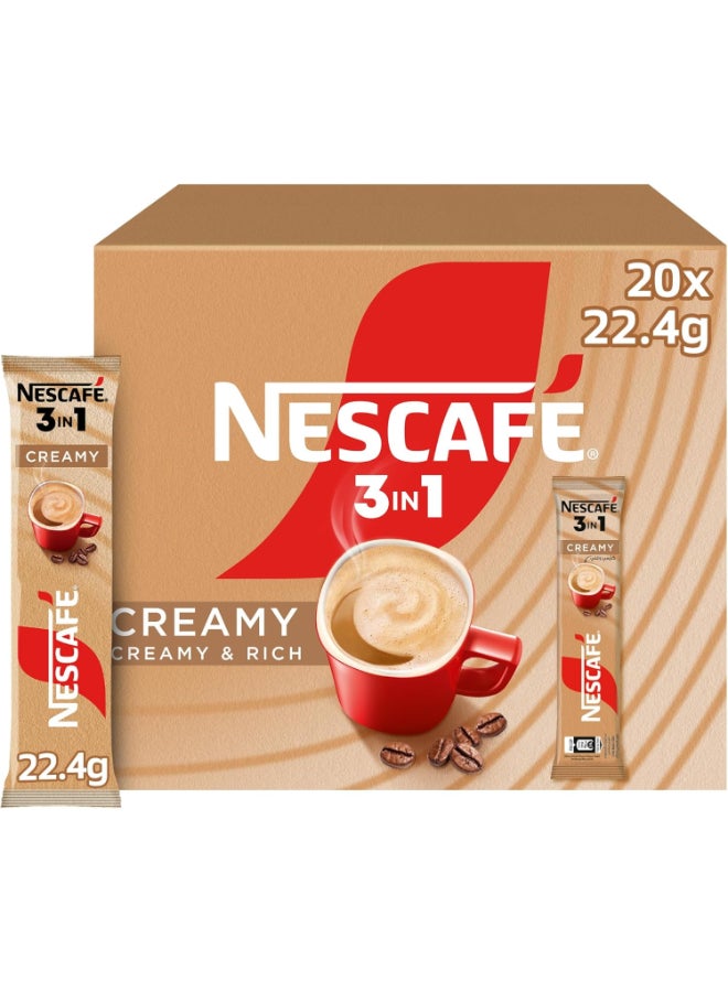 Nescafe Creamy Latte 22.4G × 20 20grams Pack of 20